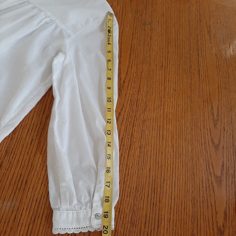Eileen West, White, Pullover, Long Sleeve, Lightweight Nightgown, Size Small - Picture 7 of 8